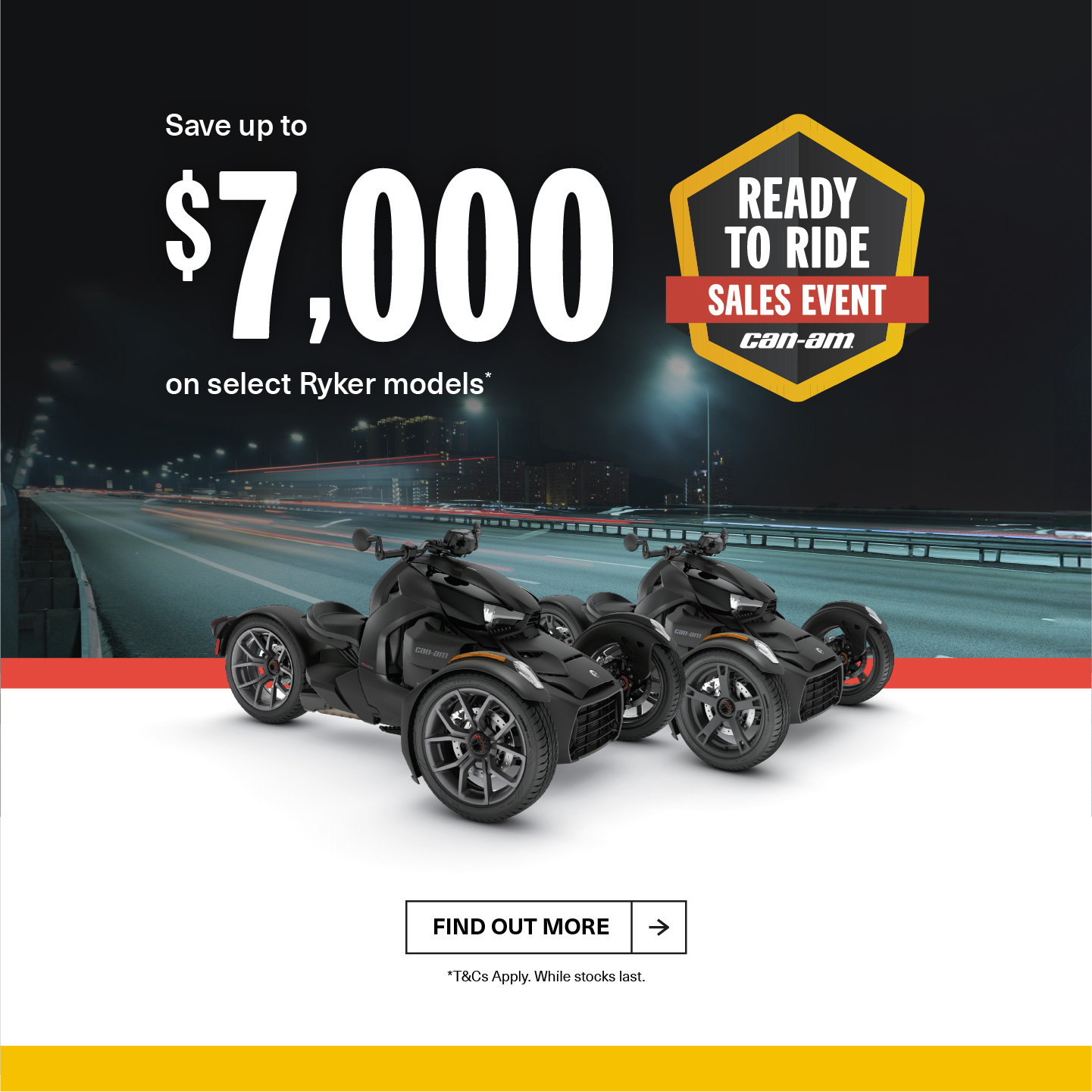 AU Can-Am On-Road - Q4 Retail Program 2025 Ryker